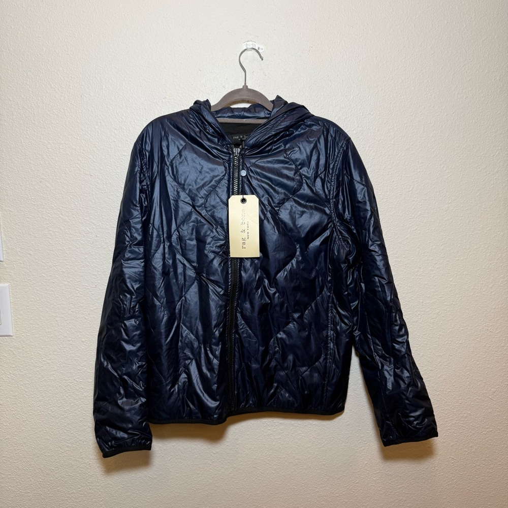 Rag & Bone Wallace Lightweight Windbreaker Hoodie Jacket